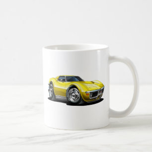 Caneca De Café Carro 1968-72 amarelo de Corveta