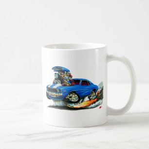 Caneca De Café Carro 1969 Azul-Branco de Camaro RS SS