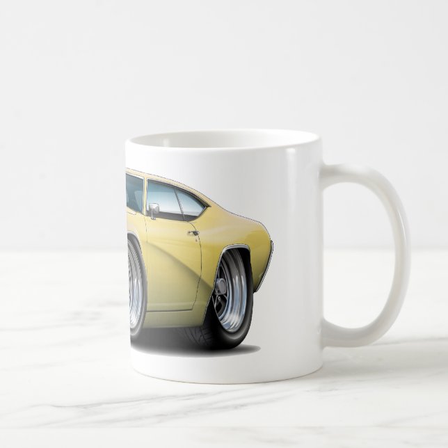 Caneca De Café Carro 1969 de Buick GS Tan (Direita)