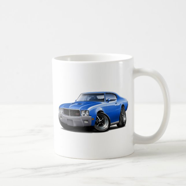 Caneca De Café Carro 1970-72 do azul de Buick GS (Direita)