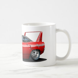Caneca De Café Carro 1970 do vermelho de Plymouth Superbird