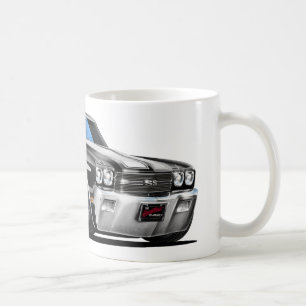 Caneca De Café Carro 1970 Preto-Branco de Chevelle