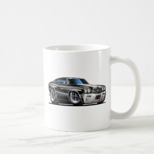 Caneca De Café Carro 1970 Preto-Branco de Chevelle