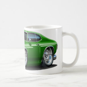 Caneca De Café Carro 1971-72 verde de Chevelle