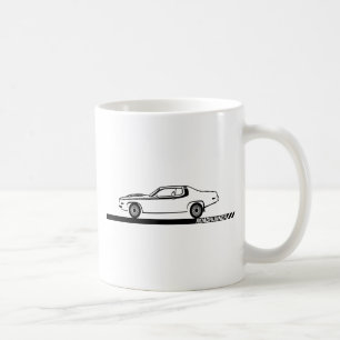 Caneca De Café Carro 1973-74 preto do Roadrunner