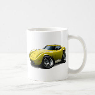 Caneca De Café Carro 1973-76 amarelo de Corveta
