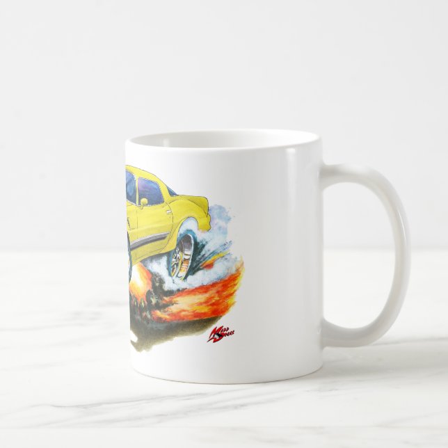 Caneca De Café Carro 1979-81 Amarelo-Preto de Camaro Z28 (Direita)