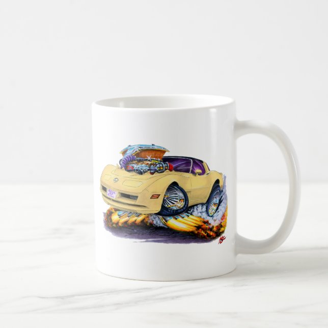 Caneca De Café Carro 1980-82 de Corveta Tan (Direita)