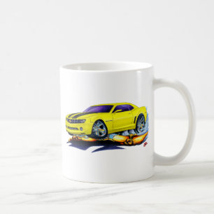Caneca De Café Carro 2010 Amarelo-Preto de Camaro