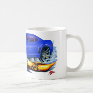 Caneca De Café Carro 2010 Azul-Branco de Camaro