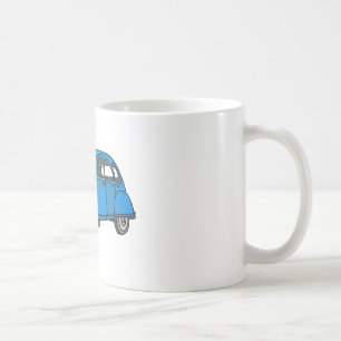 Caneca De Café Carro azul (2CV)