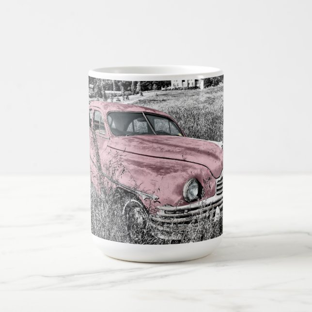 Caneca De Café Carro Clássico Rosa (Centro)