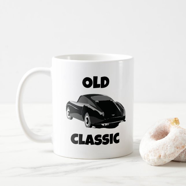 Caneca De Café Carro Clássico Vintage (Com Donut)