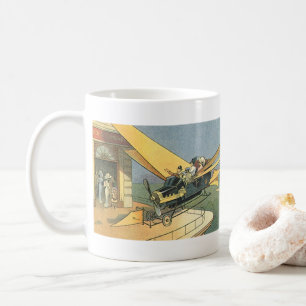 Caneca De Café Carro conversível de ficção científica vintage ste