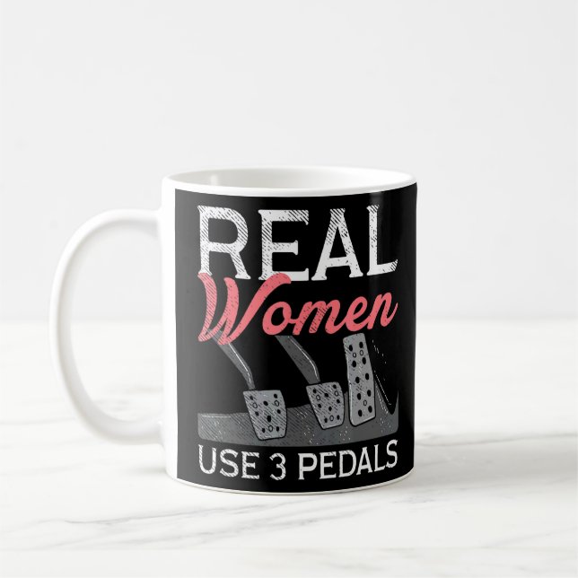 Caneca De Café Carro-Corrida Real Mulheres Usam 3 Pedais (Esquerda)