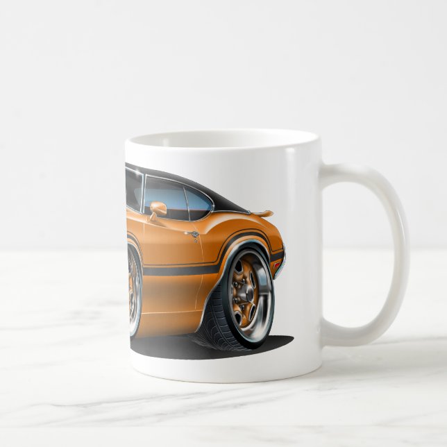 Caneca De Café Carro da laranja do cutelo 442 dos velhos (Direita)