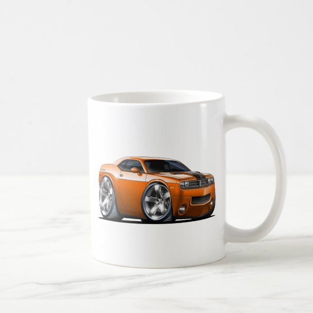 Caneca De Café Carro da laranja do desafiador de Dodge (Direita)
