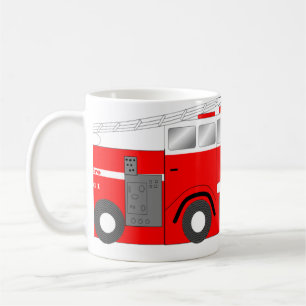 Caneca De Café Carro de bombeiros