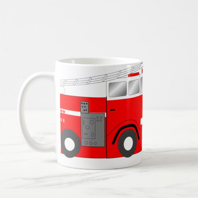 Caneca De Café Carro de bombeiros (Esquerda)