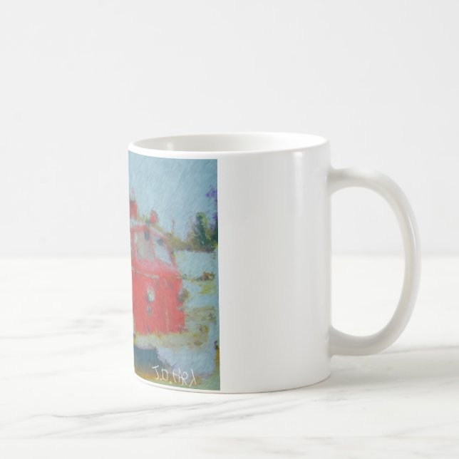 Caneca De Café carro de bombeiros velho do wawa pelo cervo (Direita)