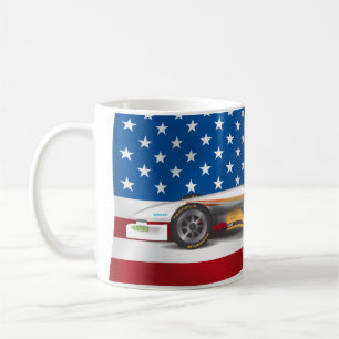 Caneca De Café Carro de Corrida EUA