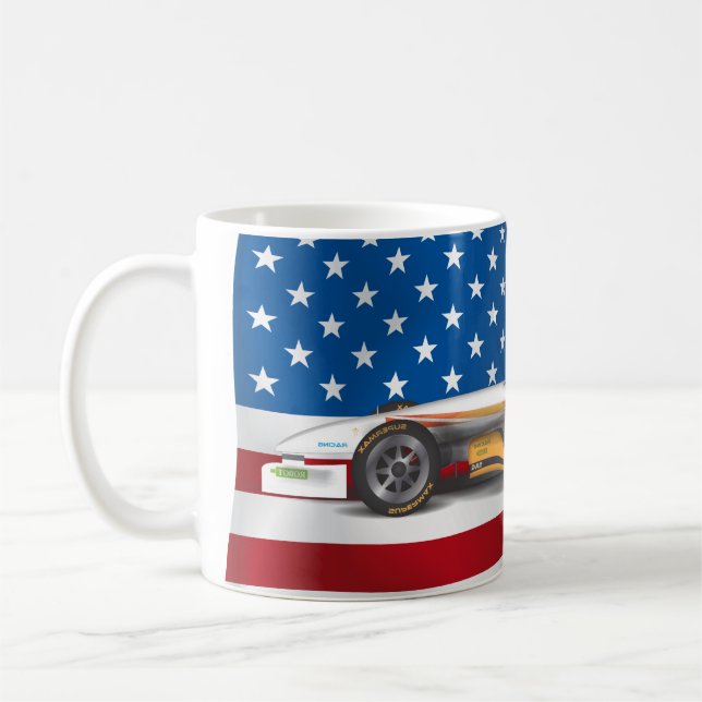Caneca De Café Carro de Corrida EUA (Esquerda)