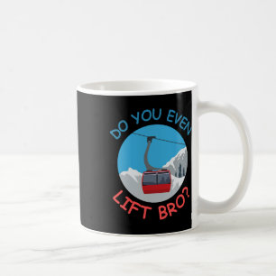 Caneca De Café Carro De Esqui De Gelo Você Levanta O Portão De In