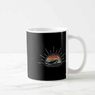 Caneca De Café Carro de Futebol de Foguete Vintage Retro