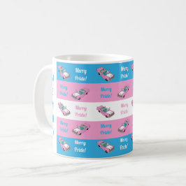 Caneca De Café Carro de Papais noeis do Orgulho de feliz