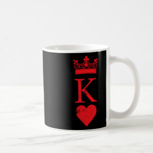 Caneca De Café Carro De Poker Vintage Do Rei Dos Corações