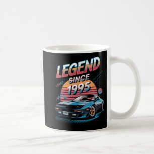 Caneca De Café Carro desportivo retroativo dos anos 90 - Legenda