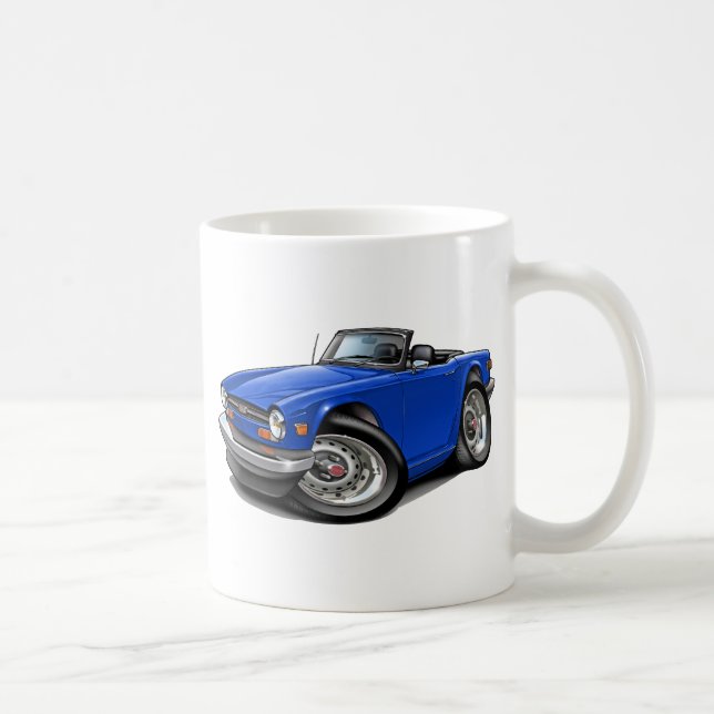 Caneca De Café Carro do azul de Triumph TR6 (Direita)