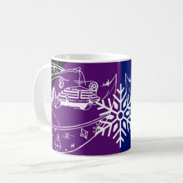 Caneca De Café Carro e Árvore
