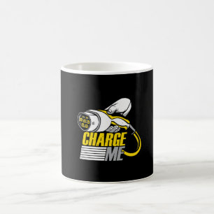 Caneca De Café Carro Elétrico