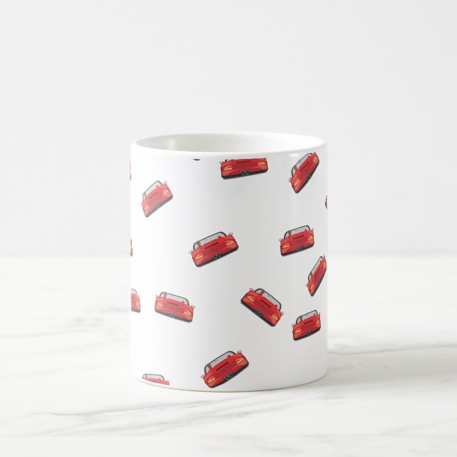 Caneca De Café Carro Esportivo Vermelho (Centro)