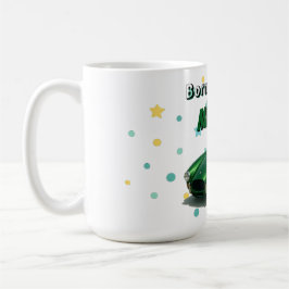 Caneca De Café Carro Festa de aniversário Verde de 10 anos