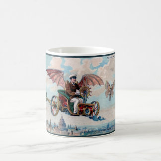 Caneca De Café Carro impressionante do vôo de Steampunk do