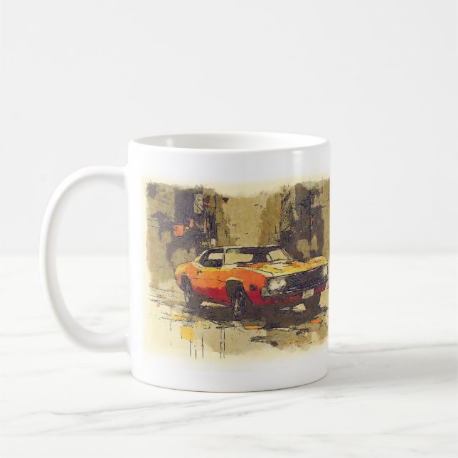 Caneca De Café Carro Muscular (Esquerda)