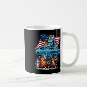 Caneca De Café Carro Musculoso Patriótico dos Anos 60 Dragster Di