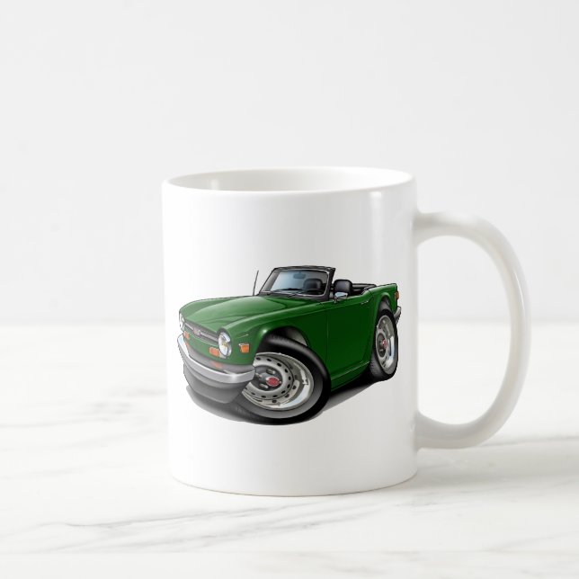 Caneca De Café Carro verde de Triumph TR6 (Direita)