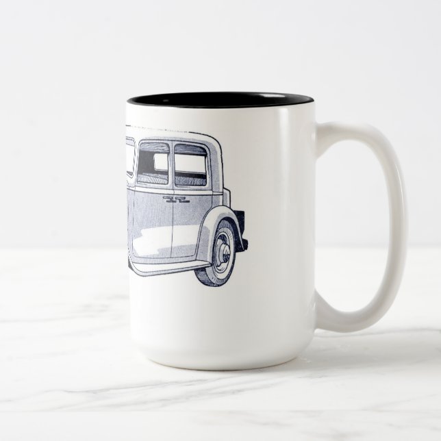 caneca de café carro vintage (Direita)