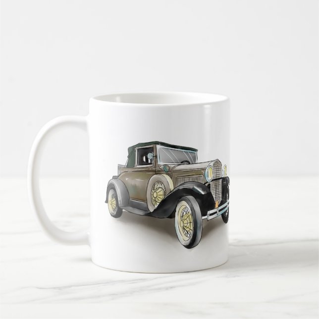 Caneca De Café Carro vintage (Esquerda)