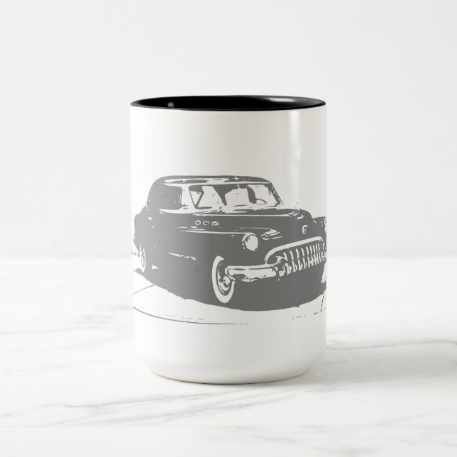 caneca de café carro vintage (Centro)