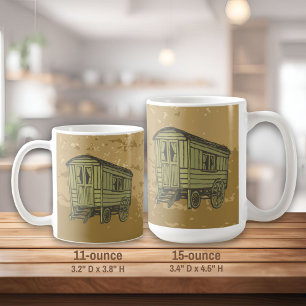 Caneca De Café carroça de caravana cigana