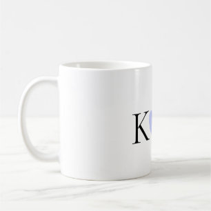 Caneca De Café Carroçaria cor-d-água púrpura nome do casal pastel