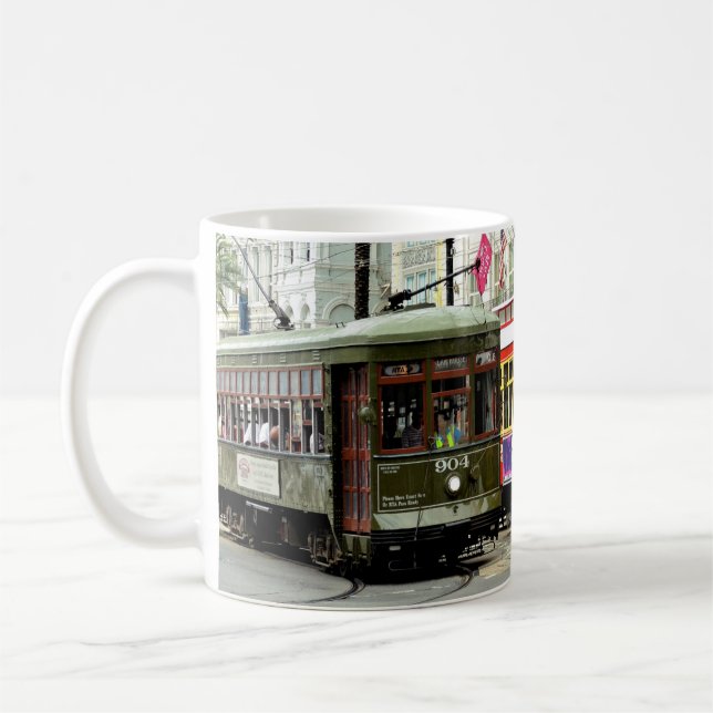 Caneca De Café Carros da rua de Nova Orleães (Esquerda)