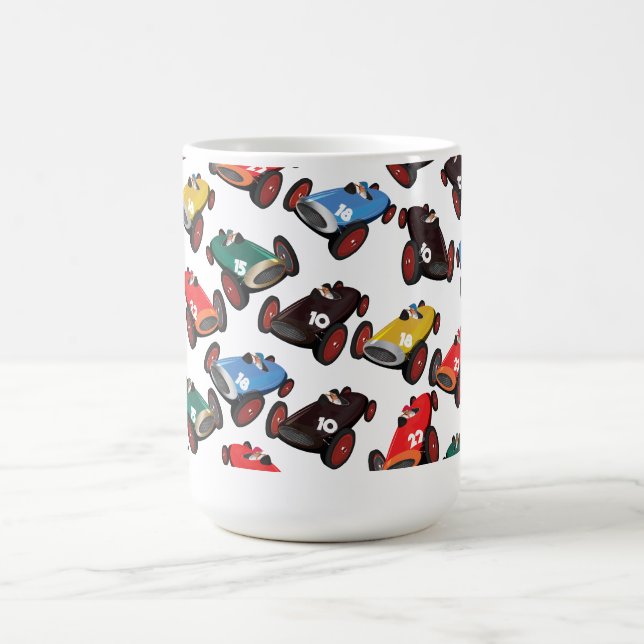 Caneca De Café Carros de Corrida Antigos (Centro)