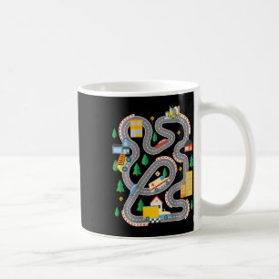 Caneca De Café Carros de Jovens Jogam em Pai Ck Race Track Mat Da