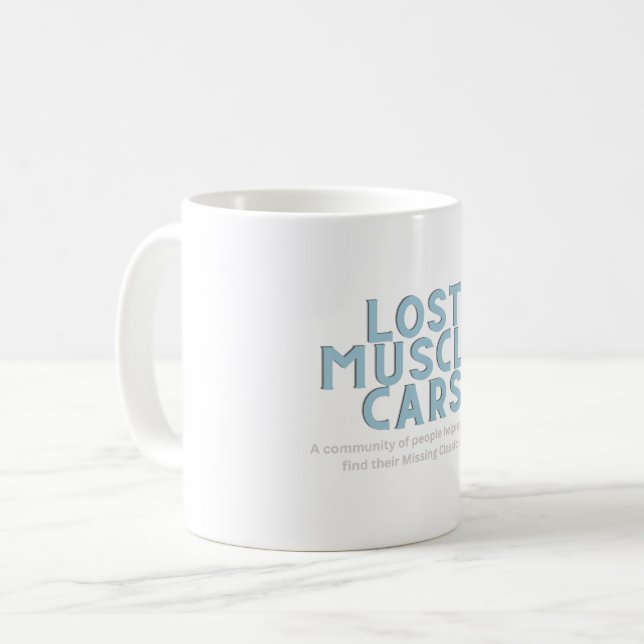 Caneca De Café Carros Musculares Perdidos (Frente Esquerda)