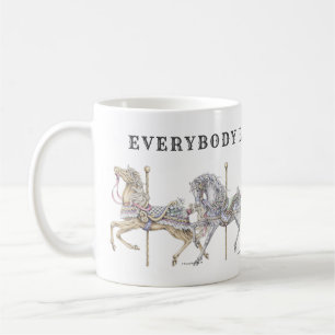 Caneca De Café Carrossel Horse Parade Mug